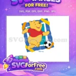 Free Running Pose Free Soccer Ball Winnie The Pooh Free SVG - Instant Download