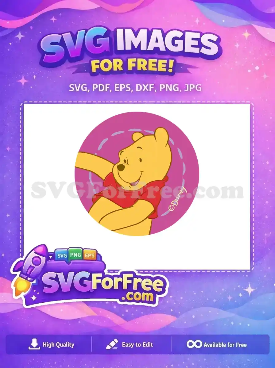 Free Smiling Pooh Bear Free Red Shirt Winnie The Pooh Free SVG 20