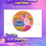 Free Smiling Piglet Face Free Pink Striped Shirt Winnie Free SVG - Instant Download