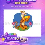 Free Tigger Eating Free Lemon Winnie The Pooh Free SVG - Instant Download