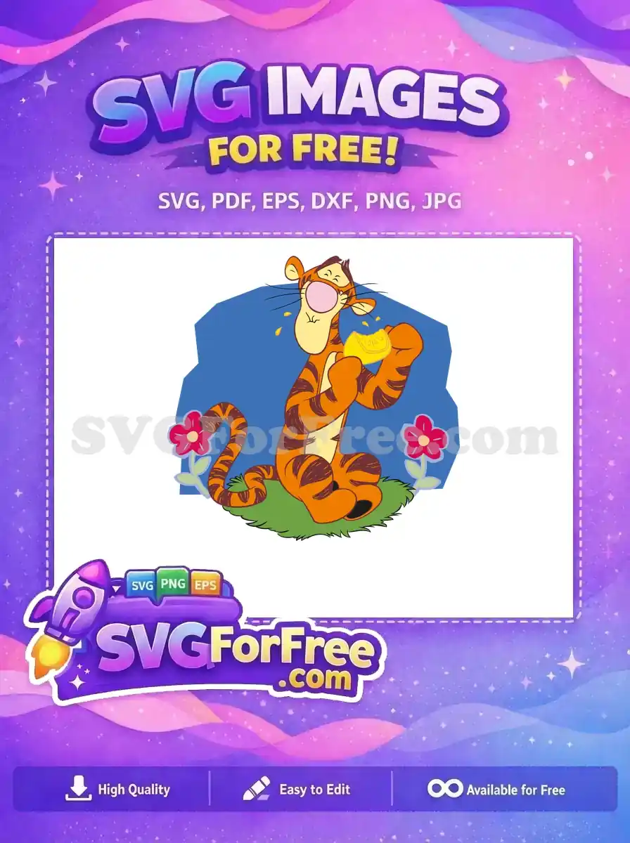 Free Tigger Eating Free Lemon Winnie The Pooh Free SVG