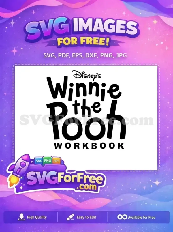 Free Disney Font Free Classic Letters Winnie-The-Pooh Free SVG
