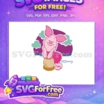 Free Smiling Piglet Free Honey Pot Winnie The Pooh Free SVG - Instant Download
