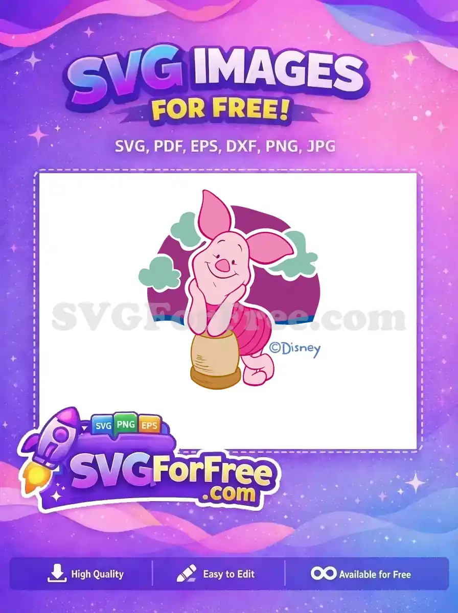 Free Smiling Piglet Free Honey Pot Winnie The Pooh Free SVG