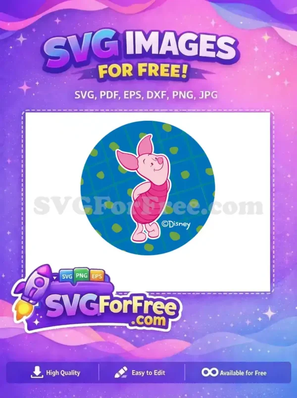 Free Happy Piglet Free Smiling Winnie The Pooh Free SVG