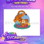 Free Orange Tigger Bubble Free Horn Winnie The Pooh Free SVG - Instant Download