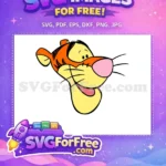 Free Orange Stripes Free Pink Nose Winnie The Pooh Free SVG - Instant Download