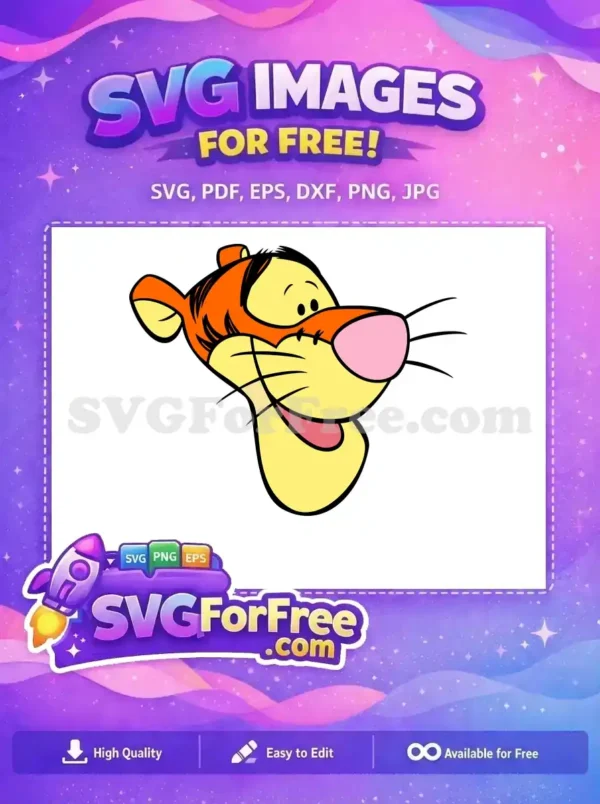 Free Orange Stripes Free Pink Nose Winnie The Pooh Free SVG Free Orange Stripes Free Pink Nose Winnie The Pooh Free SVG