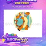 Free Orange Tigger Bowtie Free Dancing Winnie The Pooh Free SVG - Instant Download