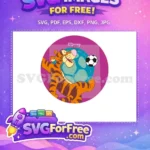Free Cheerful Tigger Playing Free Soccer Ball Winnie The Pooh Free SVG - Instant Download