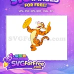 Free Cymbals Tigger Joyful Free Expression Winnie The Pooh Free SVG - Instant Download