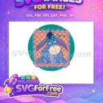 Free Sad Blue Eeyore Free Pink Bow Winnie The Pooh Free SVG 2 - Instant Download