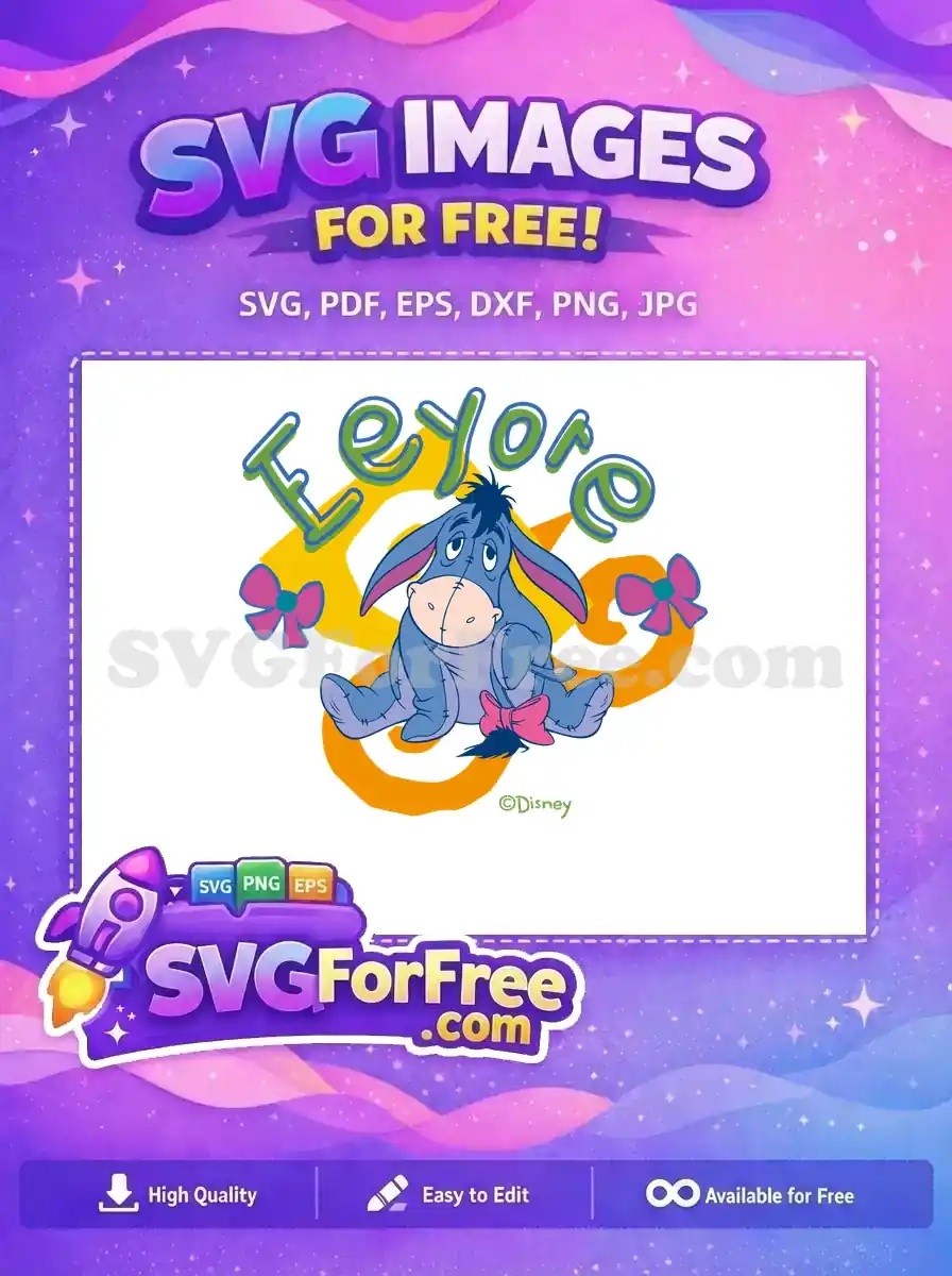 Free Sad Eeyore Bows Free Winnie The Pooh Free SVG