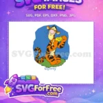 Free Tigger Orange Eating Free Lemon Winnie The Pooh Free SVG - Instant Download