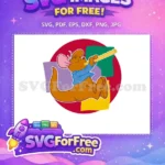 Free Roo Playing Flute Free Winnie The Pooh Free SVG 1 - Instant Download