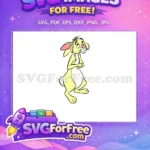 Free Yellow Rabbit Looking up Free Arms Crossed Winnie The Pooh Free SVG - Instant Download