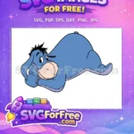 Free Sad Eeyore Lying Free Down Winnie The Pooh Free SVG - Instant Download