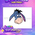 Free Sad Eeyore Face Free Depressed Donkey Winnie Free SVG - Instant Download