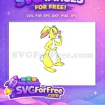 Free Yellow Rabbit Thinking Free Winnie The Pooh Free SVG - Instant Download