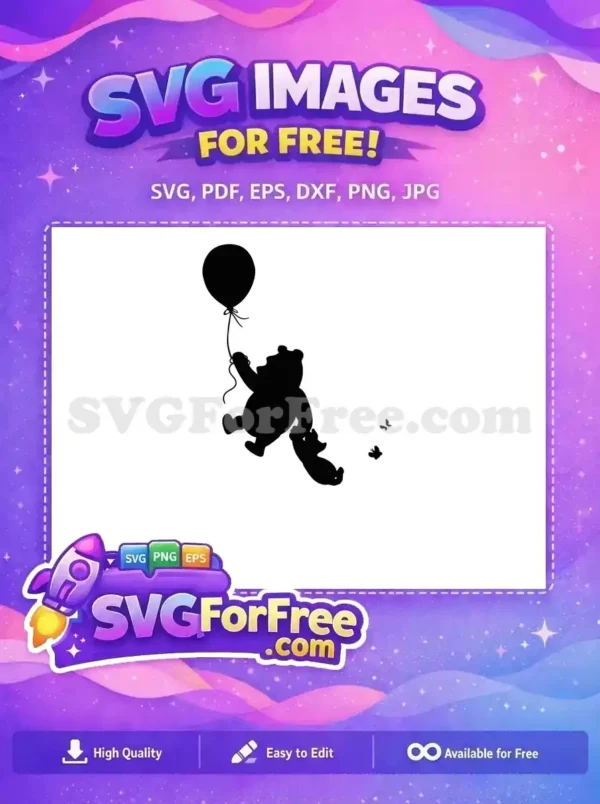 Free Piglet Hugging Free Balloon Winnie The Pooh Free SVG Free Piglet Hugging Free Balloon Winnie The Pooh Free SVG