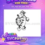 Free Happy Tigger Free Bouncing Tail Winnie The Pooh Free SVG - Instant Download