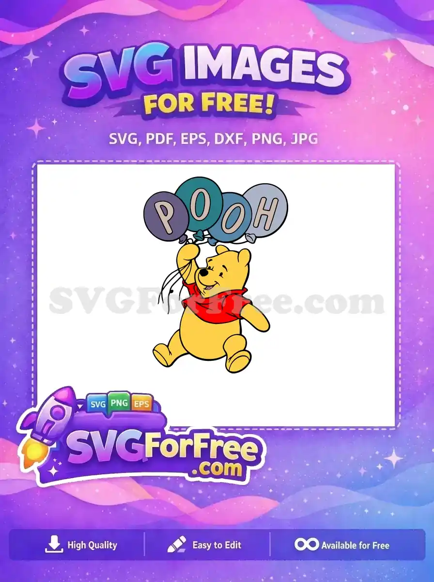 Free Balloons Letters Free Red Shirt Winnie The Pooh Free SVG