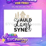 Free Snowman With Wings Free Cabin Stars Auld Lang Syne Free SVG - Instant Download