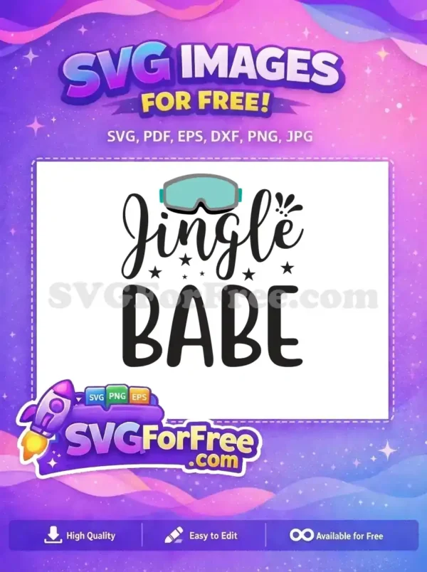 Free Jingle Babe Teal Glasses Free Winter Quotes Free SVG Free Jingle Babe Teal Glasses Free Winter Quotes Free SVG