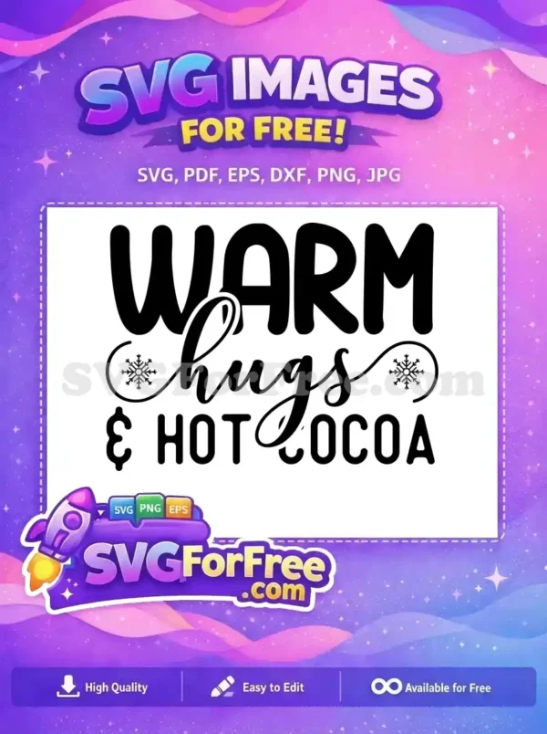 Free Warm Hugs Free Snowflake Winter Quotes Free SVG Free Warm Hugs Free Snowflake Winter Quotes Free SVG
