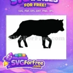 Free Howling Detail Free Walking Detail Wolves Free SVG - Instant Download