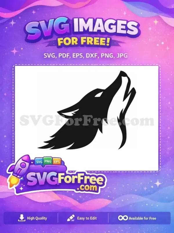 Free Howling Silhouette Free Dark Wolf Head Free SVG Free Howling Silhouette Free Dark Wolf Head Free SVG