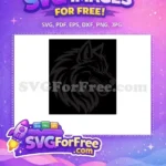 Free Angry Eyes Free Snarling Wolf Silhouette Free SVG - Instant Download