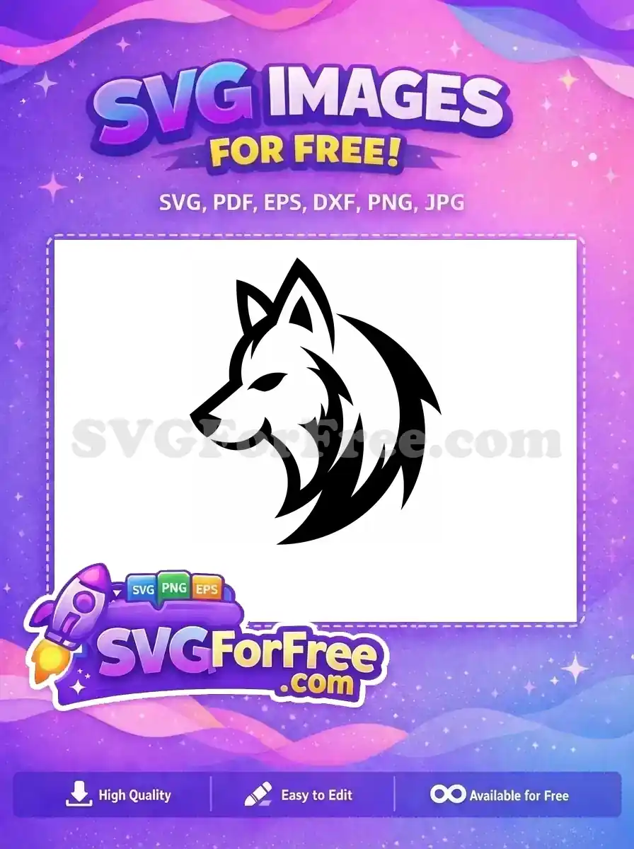 Free Howling Detail Free Dark Wolf Silhouette Free SVG 1