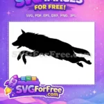 Free Dark Wolf Free Howling Silhouette Context Free SVG - Instant Download