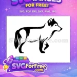 Free Howling Detail Free Black Wolf Silhouette Free SVG 4 - Instant Download
