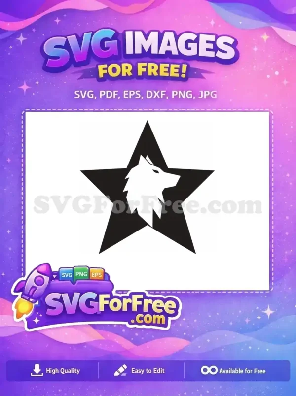 Free Sharp Edges Free Star Background Lone Wolf Free SVG Free Sharp Edges Free Star Background Lone Wolf Free SVG