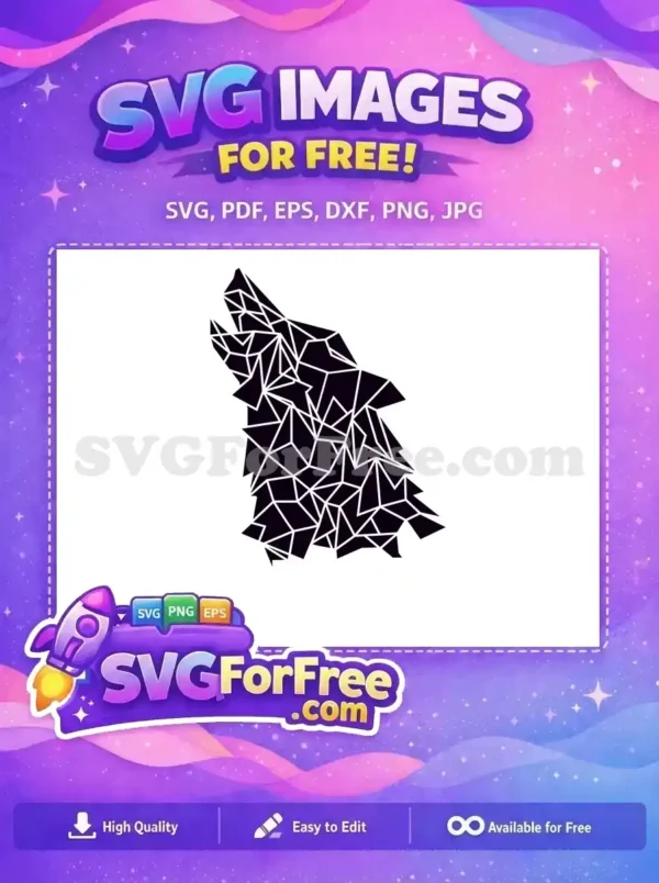 Free Howling Wolf Free Polygonal Silhouette Dark Free SVG Free Howling Wolf Free Polygonal Silhouette Dark Free SVG