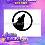 Free Howling Free Silhouette Wolf Howl Free SVG - Instant Download