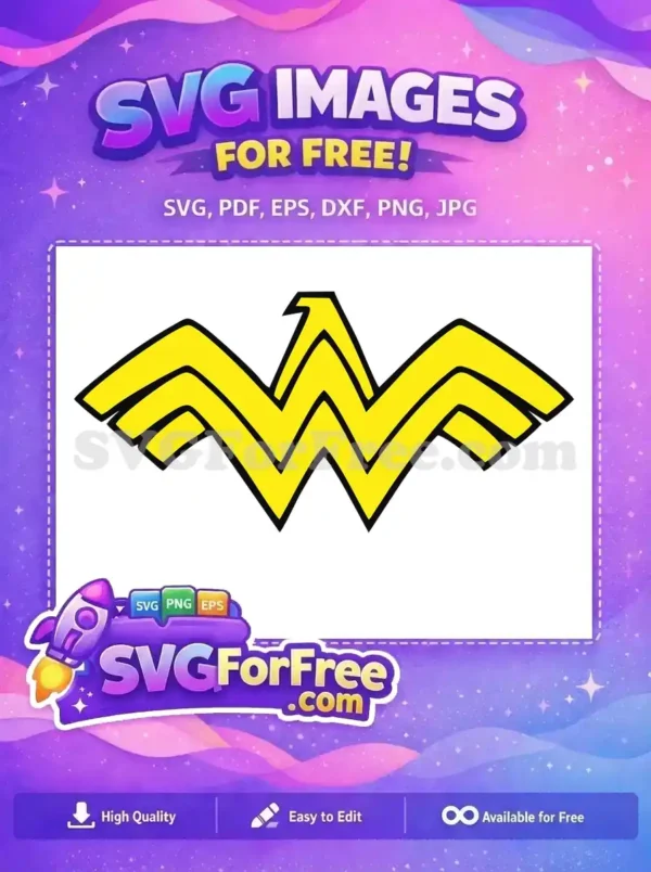Free Yellow Symbol Free Wonder Woman Logo Movie Free SVG