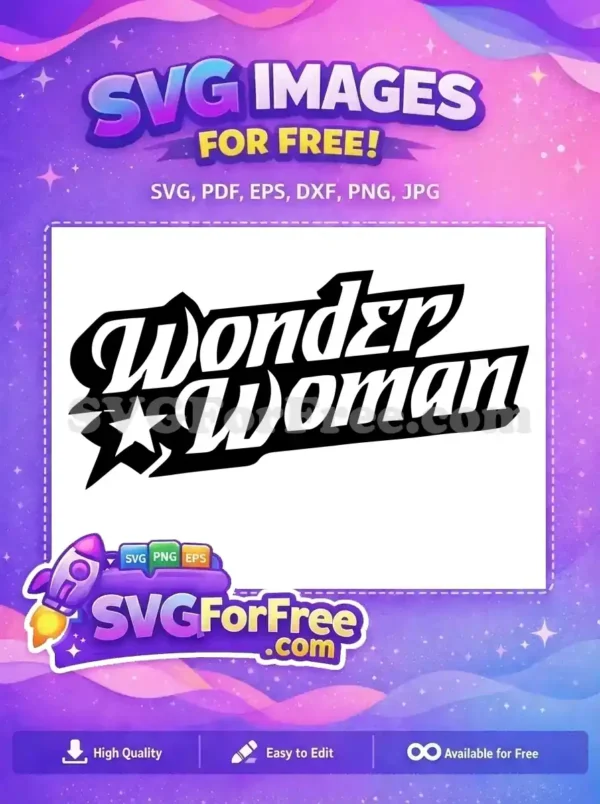 Free Black White Star Free Logo Wonder Woman Free SVG Free Black White Star Free Logo Wonder Woman Free SVG