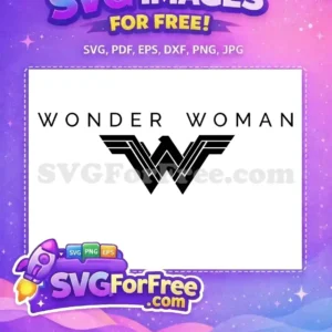 Free Black Symbol Free Logo Wonder Woman Free SVG