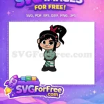 Free Sprinkles Hair Free Green Hoodie Wreck it Ralph Free SVG - Instant Download