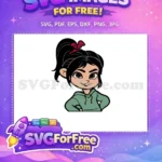 Free Red Bow Free Green Hoodie Wreck it Ralph Free SVG - Instant Download