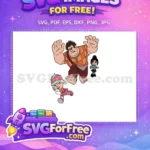 Free Angry Ralph Free Vanellope Glitch Wreck it Ralph Free SVG - Instant Download