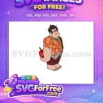 Free Orange Plaid Shirt Free Red Apple Wreck it Ralph Free SVG - Instant Download