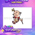 Free King Candy Smirking Free Red Bowtie Wreck it Ralph Free SVG - Instant Download