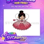 Free Pink Dress Free Vanellope Wreck it Ralph Free SVG - Instant Download