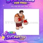Free Orange Plaid Shirt Free Two Apples Wreck it Ralph Free SVG - Instant Download