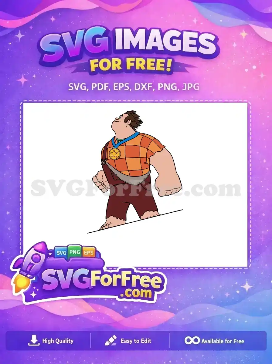 Free Orange Plaid Shirt Free Gold Medal Wreck It Ralph Free SVG