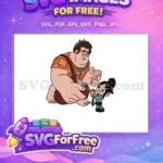 Free Ralph Worried Face Free Vanellope Gift Wreck it Ralph Free SVG - Instant Download
